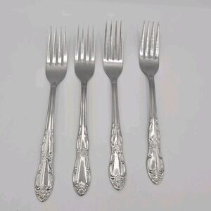 Oneida Ohsoh103 Stainless‎ Thor Glossy Four Forks Discontinued Pattern Flatware